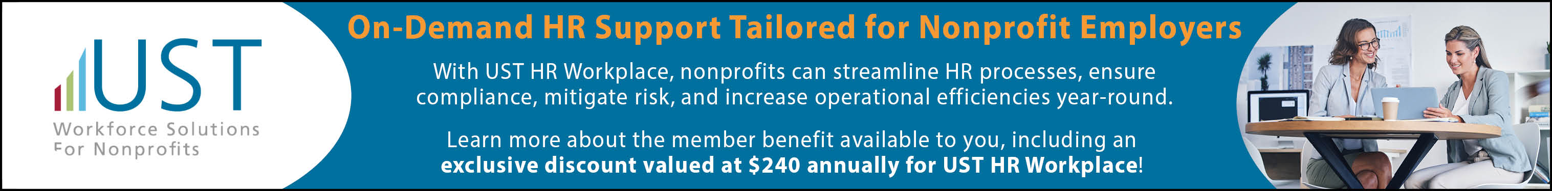 UST Banner - HR Support for Nonprofit Employers